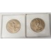 NEW ZEALAND 1974 . ONE 1 DOLLAR COINS . 2x COMMONWEALTH GAMES COINS